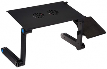 Stand laptop multifunctional Zola® suport pentru mouse reglabil cooler negru 