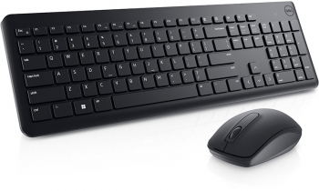 Kit periferice DELL tastatura + mouse KM3322W Wireless Black 