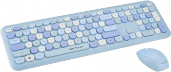 Kit periferice Serioux Colorful Wireless Blue 