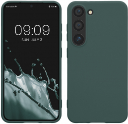 Husa kwmobile pentru Samsung Galaxy S23 Silicon Verde 60282.171 