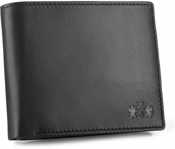 Portofel barbati Negru Orizontal Piele naturala 12.5x9.5x2 cm Zagatto ZG-N992-F2 