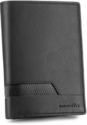Portofel barbati Negru Piele naturala 12.5x9.5x2.5 cm Zagatto ZG-N4-F6 