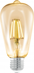 Bec decorativ LED Edison E27 4W EGLO ST64 Vintage 4W 