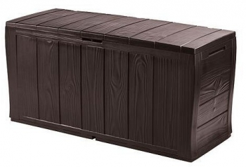 Lada depozitare de gradina model lemn maro 117x45x57.5 cm Keter 