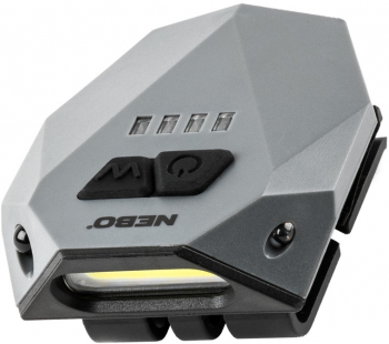 Lanterna LED frontala NEBO 50 lumeni Acumulator 500mAh gri