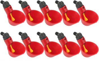 Set 10 adapatoare de pui ABS Rosu 