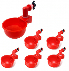 Set 6 adapatori pasari Plastic Automat Rosu 