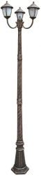 Stalp de exterior Madrid - 8379 Rabalux E27 3x60W auriu antichizat 