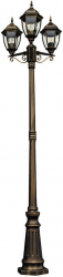 Stalp de exterior Toronto - 8460 Rabalux E27 3x100W auriu antichizat 