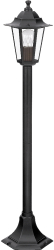 Stalp exterior Rabalux Velence E27 1x60W H 105 cm diametru 21 cm Negru 