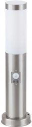 Stalp iluminat exterior Rabalux Inox Torch cu senzor miscare E27 25W IP44 otel inoxidabil 45 cm