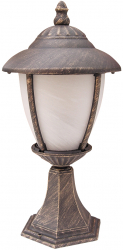 Stalp iluminat exterior Rabalux Madrid E27 1x60W Antique gold 