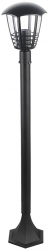 Stalp iluminat exterior Rabalux Marseille E27 60W IP44 100cm metal/plastic Negru 