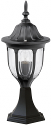 Stalp iluminat exterior Rabalux Milano E27 1x60W Negru 