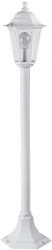 Stalp iluminat exterior Rabalux Velence E27 60W IP43 105cm metal/sticla Alb 
