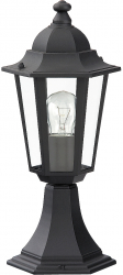 Stalp iluminat exterior Rabalux Velence E27 60W IP43 40cm metal/sticla Negru 