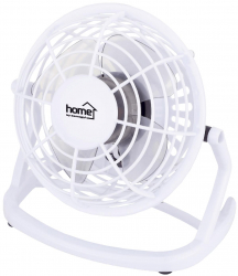 Ventilator de Masa cu USB Diametru Palete 10 cm Alimentare USB Design Compact Alb 
