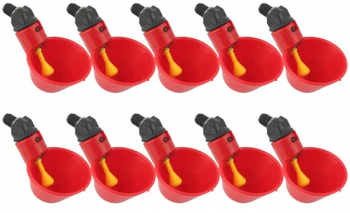 Set 10 recipiente hrana pui Plastic Rosu 