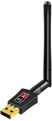 Adaptor antena WiFi Zola® cu USB 600 Mbps 2.4GHz/ 5GHz dual band negru