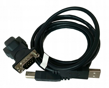 Adaptor USB la RS232 Zola® compatibil cu USB 2.0 si USB 1.1 viteza de transmisie 2Mbps negru lungime cablu 60 cm 