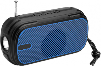 Boxa portabila cu radio FM lanterna USB cititor card Bluetooth 5.0 autonomie 2-5 ore dimensiuni reduse