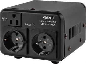 Convertor Tensiune Electrica 115V - 220/230V Putere 400W 500VA 3 Tipuri de Priza American German Francez 