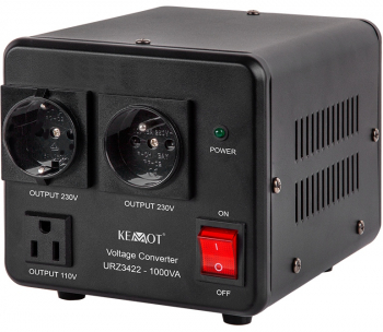 Convertor Tensiune Electrica 115V - 220/230V Putere 800W 1000VA 3 Tipuri de Priza American German Francez 