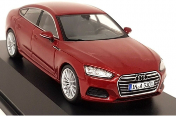 Macheta auto Audi A5 2017 Sportback rosu matador 1/43 Spark Dealer edition 