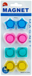 Magneti color diverse forme 30mm 8 buc/set 