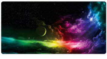 Mousepad Zola® cauciucat pentru gaming anti-derapant model cu nori multicolor 80x30 cm 
