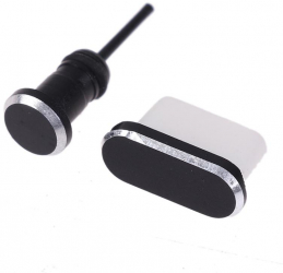 Set 2 mufe pentru protectia porturilor dispozitivelor impotriva prafului si murdariei Zola® eficient pentru porturile USB-C si AUX pl 