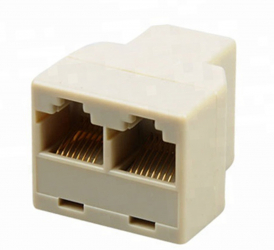 Splitter de retea RJ45-G / 2RJ45-G Zola® potrivit pentru orice tip de cablu priza cu 8 pini carcasa din plastic 3.3x3x2.4 cm 