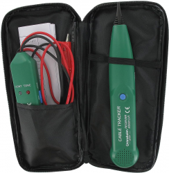 Tester cabluri Zola® control amplificare semnal alimentare baterii verde husa pentru depozitare 