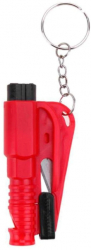Dispozitiv tip breloc Zola 3in1 pentru spargere geam taiere centura fluierat rosu 