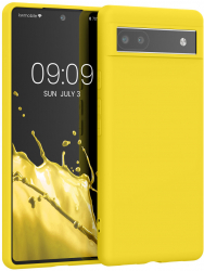 Husa kwmobile pentru Google Pixel 6a Silicon Galben 57799.165 