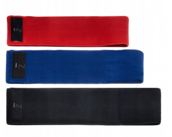 Set 3 benzi elastice din material Zola® 3 niveluri de rezistenta 35-45-55 kg 