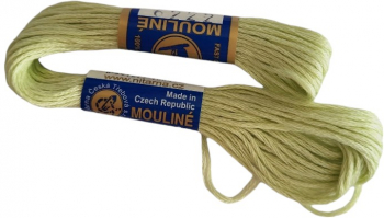 Ata bumbac pentru brodat Mouline NITARNA 8 m Verde Mellow 