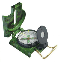 Busola Lensatica Zamo&reg Militara de Precizie cu Lupa si Rigla Diametru 45mm Camuflaj Verde