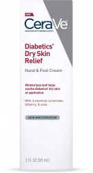 Crema pentru Maini si Picioare CeraVe Diabetics Dry Skin pentru Hidratare Intensa impotriva Pielii Uscate Cauzate de Diabet cu Ceramid 