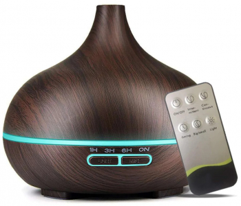 Difuzor Aromaterapie si Umidificator ZAMO cu Ultrasunete 4 Programe Lumini LED Telecomanda 400ml