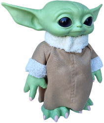 Figurina Star Wars Grogu Baby Yoda Personaj din Razboiul Stelelor 27cm