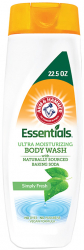 Gel de Dus Arm & Hammer Essentials Simply Fresh Elimina Mirosul cu Bicarbonat de Sodiu 354.8ml 