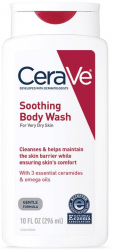 Gel de Spalat CeraVe Soothing Body Wash pentru Piele Foarte Uscata cu Acid Hialuronic 296ml