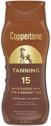 Lotiune de Corp Coppertone Tanning pentru Protectie Solara Rezistenta la Apa cu Vitamina E SPF 15 237ml 