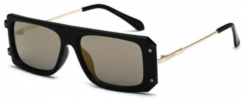 Ochelari de Soare Zamo&reg CZL633 Protectie UV400 Model Dreptunghiular Rama Neagra Lentile Negre 