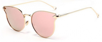 Ochelari de Soare Zamo&reg Montreal Pink Protectie UV400 Model Cat-Eye Rama Roz Lentile Roz 
