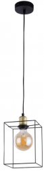 Pendul Cayo metal negru Putere 60 W Design industrial 