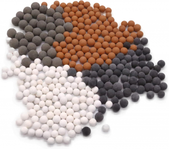 Set Pietre de Schimb Zamo&reg pentru Para de Dus Margele cu Efect Remineralizant Maro Alb si Gri 60gr