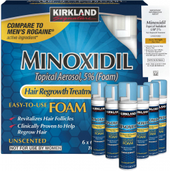 Set Spuma Kirkland Signature Minoxidil 5 Tratament Impotriva Caderii Parului 6x 60ml 