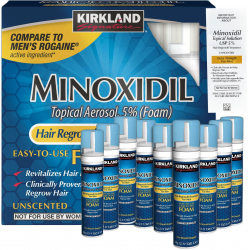 Set Spuma Kirkland Signature Minoxidil 5 Tratament Impotriva Caderii Parului 9x 60ml 
